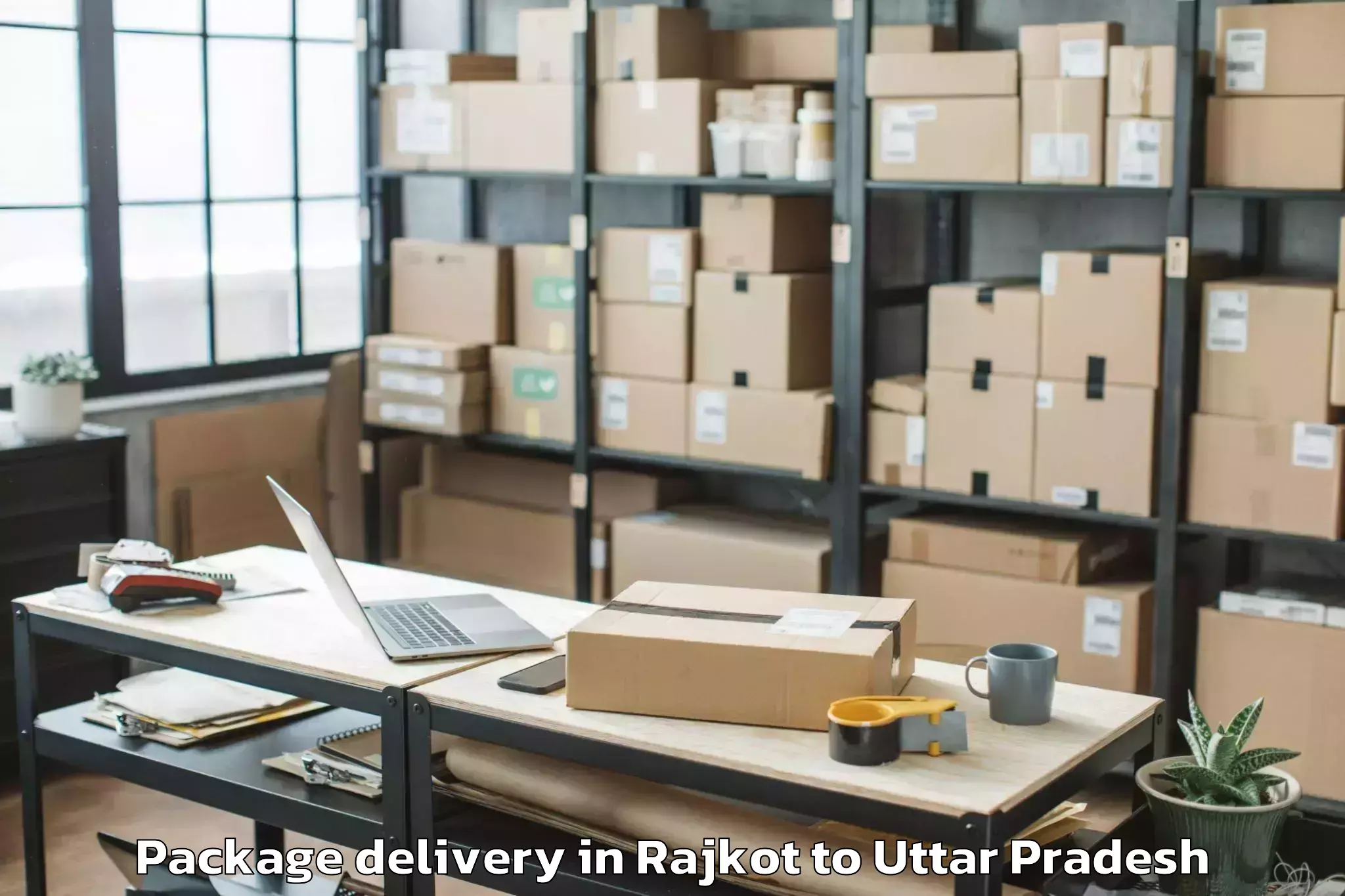 Top Rajkot to Mishrikh Package Delivery Available